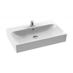 CeraStyle Pinto umywalka 75 cm meblowa prostokątna biała 080000-u