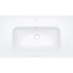 Deante Tubo umywalka 81x46,2 cm prostokątna wpuszczana biała CTU_6U8W