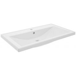 Defra Nanu umywalka 81x46 cm prostokątna meblowa biała 1034