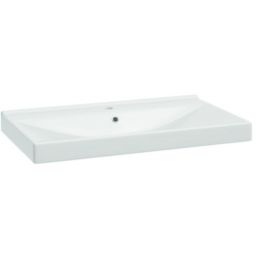 Defra Verso umywalka 80x45 cm prostokątna wpuszczana biała 1044