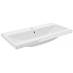 Defra Go umywalka 81x41 cm prostokątna meblowa biała 1054