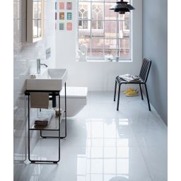 Duravit DuraSquare nogi do umywalki z relingiem czarny mat 0031094600