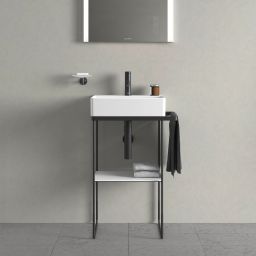 Duravit DuraSquare nogi do umywalki z relingiem czarny mat 0031094600
