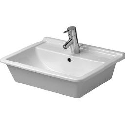 Duravit Starck 3 umywalka 56x46,5 cm wpuszczana prostokątna biała 0302560000