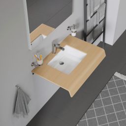 Duravit Vero umywalka 43x31,5 cm podblatowa prostokątna biała 0330430000