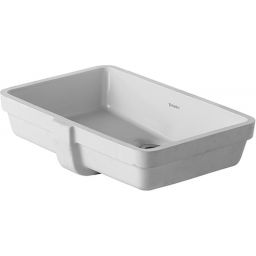 Duravit Vero umywalka 48,5x31,5 cm podblatowa prostokątna biała 0330480000