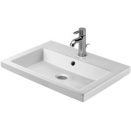 Duravit 2nd floor umywalka 60x43 cm wpuszczana prostokątna biała 0347600000