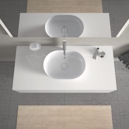 Duravit Luv umywalka 50x35 cm nablatowa owalna WonderGliss biała 03795000001