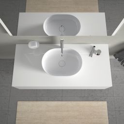 Duravit Luv umywalka 50x35 cm nablatowa owalna WonderGliss biała 03795000001