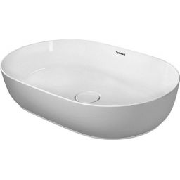 Duravit Luv umywalka 60x40 cm nablatowa owalna WonderGliss biała 03796000001