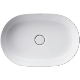Duravit Luv umywalka 60x40 cm nablatowa owalna WonderGliss biała 03796000001