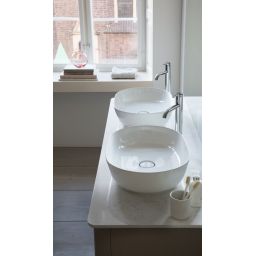 Duravit Luv umywalka 60x40 cm nablatowa owalna WonderGliss biała 03796000001