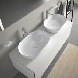 Duravit Luv umywalka 60x40 cm nablatowa owalna WonderGliss biała 03796000001