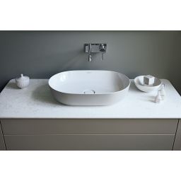 Duravit Luv umywalka 60x40 cm nablatowa owalna WonderGliss biała 03796000001