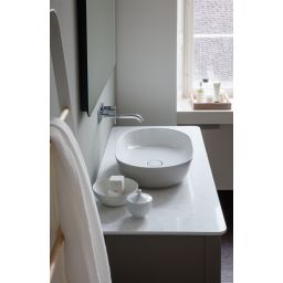 Duravit Luv umywalka 60x40 cm nablatowa owalna WonderGliss biała 03796000001