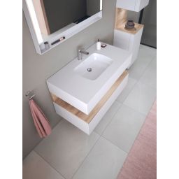 Duravit Qatego umywalka 48x32 cm podblatowa prostokątna biały połysk 0398480028