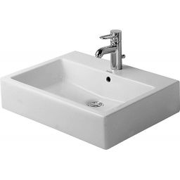 Duravit Vero umywalka 59,5x46,5 cm nablatowa prostokątna biała 0452600000