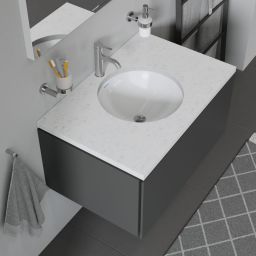 Duravit Architec umywalka 40 cm podblatowa okrągła biała 0468400000