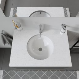 Duravit Architec umywalka 40 cm podblatowa okrągła biała 0468400000