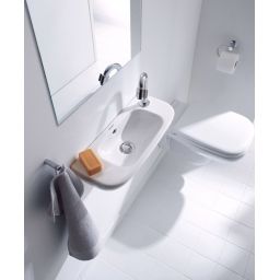 Duravit D-Code umywalka 50x22 cm ścienna półokrągła biała 07065000082