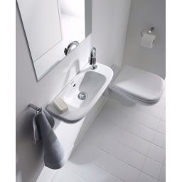 Duravit D-Code umywalka 50x22 cm ścienna półokrągła biała 07065000082