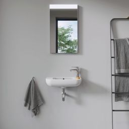 Duravit D-Code umywalka 50x22 cm ścienna półokrągła biała 07065000082