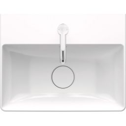 Duravit DuraSquare umywalka 45x35 cm szlifowana prostokątna biała 0732450071