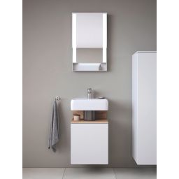 Duravit Qatego umywalka 45x35 cm prostokątna nablatowa biała 0746450000