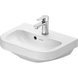 Duravit D-Code umywalka 45x33,5 cm półokrągła ścienna biała 07484500002