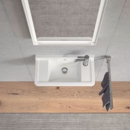 Duravit Starck 3 umywalka 50x26 cm ścienna prostokątna biała 0751500000