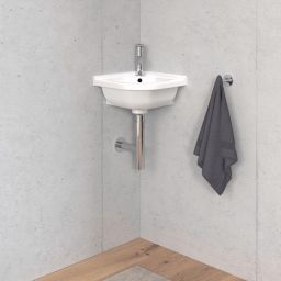 Duravit Starck 3 umywalka 43x38 cm ścienna narożna biała 0752440000