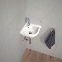 Duravit Starck 3 umywalka 43x38 cm ścienna narożna biała 0752440000