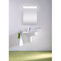 Duravit D-Code umywalka 60x46 cm ścienna półokrągła biała 23106000002