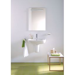 Duravit D-Code umywalka 60x46 cm ścienna półokrągła biała 23106000002