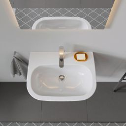 Duravit D-Code umywalka 60x46 cm ścienna półokrągła biała 23106000002