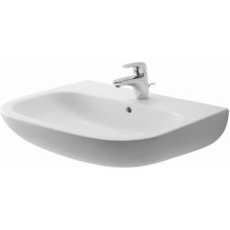 Duravit D-Code umywalka 65x50 cm ścienna półokrągła biała 23106500002