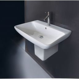 Duravit ME by Starck umywalka 65x49 cm ścienna prostokątna biała 2335650000