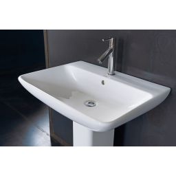 Duravit ME by Starck umywalka 65x49 cm ścienna prostokątna biała 2335650000