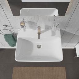Duravit ME by Starck umywalka 65x49 cm ścienna prostokątna biała 2335650000