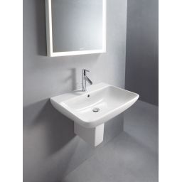 Duravit ME by Starck umywalka 65x49 cm ścienna prostokątna biała 2335650000