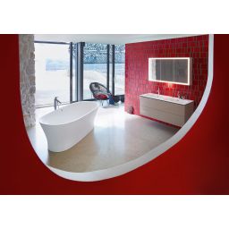 Duravit Me by Starck umywalka 130x49 cm meblowa podwójna prostokątna biała 2336130000