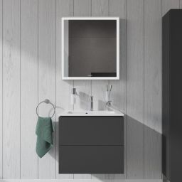 Duravit ME by Starck Compact umywalka 63x40 cm meblowa prostokątna biała 2342630000