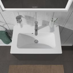 Duravit ME by Starck Compact umywalka 63x40 cm meblowa prostokątna biała 2342630000