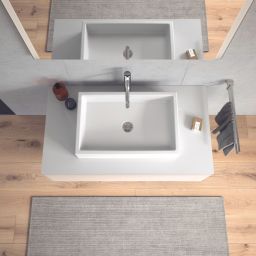 Duravit Vero Air umywalka 60x38 cm nablatowa prostokątna WonderGliss biała 23516000001