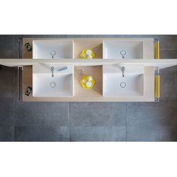 Duravit DuraSquare umywalka 60x47 cm szlifowana prostokątna biała 2353600071