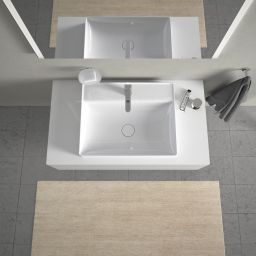 Duravit DuraSqare umywalka 60x47 cm nablatowa prostokątna biała 2354600041