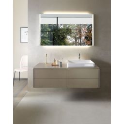 Duravit DuraSquare umywalka 60x34.5 cm nablatowa prostokątna biała 2355600000