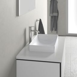 Duravit DuraSquare umywalka 60x34.5 cm nablatowa prostokątna biała 2355600000