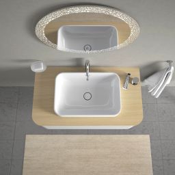 Duravit Happy D.2 umywalka 60x40 cm prostokątna nablatowa biała 2359600000