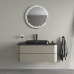 Duravit Happy D.2 umywalka 60x40 cm prostokątna nablatowa antracyt 2359601300